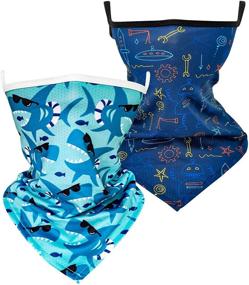 img 4 attached to Meow-tastic Hzran Bandanas: Full Coverage Gaiter Pack for Girls' Accessories