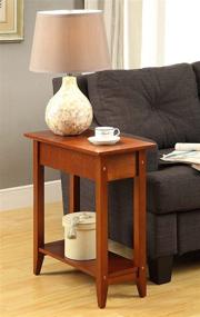 img 1 attached to 🍒 Convenience Concepts American Heritage Cherry Flip Top End Table: A Perfect Blend of Style and Functionality