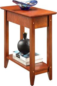 img 2 attached to 🍒 Convenience Concepts American Heritage Cherry Flip Top End Table: A Perfect Blend of Style and Functionality