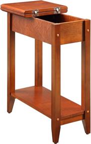 img 4 attached to 🍒 Convenience Concepts American Heritage Cherry Flip Top End Table: A Perfect Blend of Style and Functionality