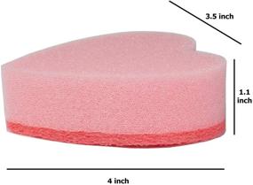 img 2 attached to Globetrotting Merchant Heart Dual Sided Scrubber Household Household Supplies