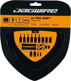 img 3 attached to 🚲 Upgrade Your Bike with Jagwire Universal 2X Pro Shift Kit: SRAM and Shimano Compatible, Polished Stainless Cables, 10 Color Options