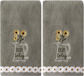 img 2 attached to 🏡 Enhance Your Home with SKL HOME's 2 Pc Hand Towel Set - Enjoy Today