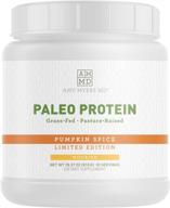 🎃 dr. amy myers' seasonal limited edition pumpkin spice pure paleo protein: clean, grass fed, pasture raised hormone free protein with 21g protein per serving – non-gmo, gluten & dairy free logo