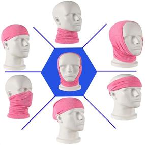 img 1 attached to 🧣 Stay Warm and Stylish: Gaiter Balaclava Bandana for Cold Weather Protection | Perfect Children Girls' Accessories