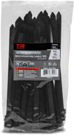 🔗 tr industrial ultra heavy duty uv cable ties - 50-pack, 250 lbs. tensile strength, 8.9" length, black logo