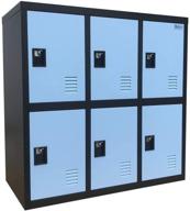 🔒 mecolor-metal kids locker: stylish blue storage solution for girls' bedroom and playroom - store clothes, bags, toys, and books with w6d-padlock logo