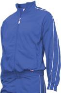 🧥 soffe adult warm up jacket medium: stylish comfort for active adults logo