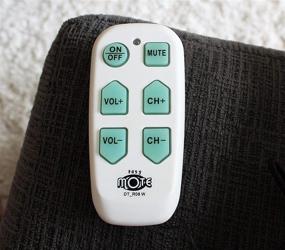 img 2 attached to EasyMote Universal Big Button TV Remote - Backlit, Simple Operation, Smart features, Learnable Television & Cable Box Controller, Ideal for Assisted Living Elderly Care. White TV Remote Control