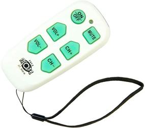 img 4 attached to EasyMote Universal Big Button TV Remote - Backlit, Simple Operation, Smart features, Learnable Television & Cable Box Controller, Ideal for Assisted Living Elderly Care. White TV Remote Control