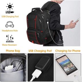 img 1 attached to 🎒 Ultimate TSA-Approved Extra Large Laptop Backpack: Durable, Spacious & USB Charging Port - Perfect for College, School & Travel - Designed for Men