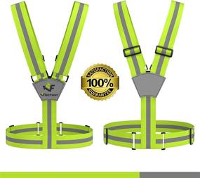 img 3 attached to 🚴 Flectson™ Reflective Vest/Belt - Enhancing Outdoor Safety: Ensuring 360 Degree High Visibility for Running, Motorcycle, Biking, Jogging, and More