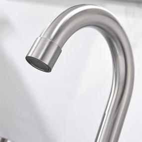 img 1 attached to 🚰 Phiestina Brushed Nickel Widespread Bathroom Faucet WF015-1BN