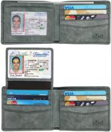 classic men's genuine leather accessories: wallets, card cases & money organizers for a stylish vintage touch logo