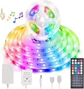 img 4 attached to RGB Color Changing Dimmable LED Strip Lights Kits - 40FT Music Sync LED Strip Light with 44 Key RF Remote