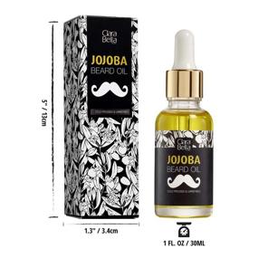 img 1 attached to 🧔 Organic Jojoba Beard Oil for Men: Itch Relief, Dandruff-Free, Softens Coarse Hair - 1fl oz (30ml)