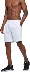img 2 attached to 🏃 Quick Dry Lightweight Men's 7" Workout Running Shorts with Zip Pockets - G Gradual Gym Shorts