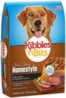 🐶 premium 8-pound kibbles 'n bits homestyle grilled beef steak & vegetable flavor dry dog food - nutritious and delicious logo