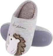 hedgehog memory winter boys' animal slippers in shoes/sandals logo