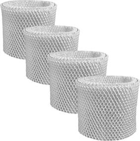 img 4 attached to 🔍 4-Pack Replacement Air Filter Factory for Sunbeam SCM3501, SCM3502, SCM3609, SCM3656, SCM3657 Humidifier Wick Filters