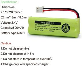 img 3 attached to 🔋 4-Pack GEILIENERGY BT183482 BT283482 Ni-MH Cordless Phone Battery for Vtech DS6401 DS6421 DS6422 DS6472 LS6405 LS6425 LS6426 LS6475 LS6476 89-1348-01-00