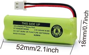 img 2 attached to 🔋 4-Pack GEILIENERGY BT183482 BT283482 Ni-MH Cordless Phone Battery for Vtech DS6401 DS6421 DS6422 DS6472 LS6405 LS6425 LS6426 LS6475 LS6476 89-1348-01-00