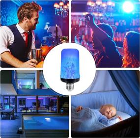 img 2 attached to 🔥 Tidorlou Flame Effect LED Fire Light Bulb