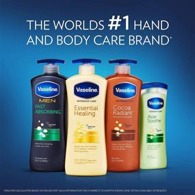 img 1 attached to 💧 Vaseline Intensive Care Hand and Body Lotion: Soothing Hydration for Dehydrated Skin - 100% Pure Aloe Extract - 20.3 oz, 3-Pack