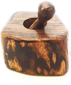 img 2 attached to Kitchen Ironwood Wooden Pepper Grinder – Compact Size: Length 4 inches, Width 3.5 inches, Height 4.5 inches