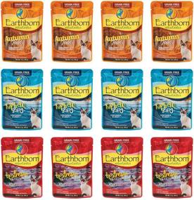 img 1 attached to 🐱 Earthborn Holistic Grain Free Wet Cat Food: 3oz Pouches - 3 Flavors - 12 Pouches Total