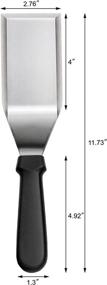 img 2 attached to 🍔 New Star Foodservice 36152 Hamburger Turner/Spatula, 11.5-Inch, Black - Heavy Duty Plastic Handle with Cutting Edge