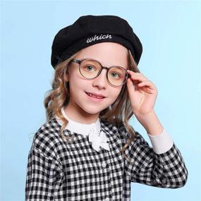 img 2 attached to 👓 2-Pack Kids Blue Light Blocking Glasses, UV Protection & Anti-Eyestrain TR90 Flexible Frames for Boys Girls Ages 3-10 (Transparent Pink + Transparent Black)