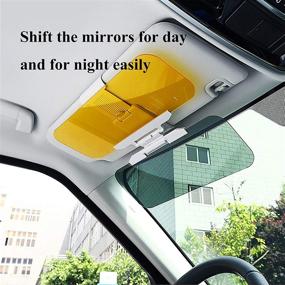 img 1 attached to Huakan HD Car Sun Visor - Premium Windshield Visor for Sunlight, Snow, and Glare Protection with UV Filter