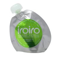 iroiro premium natural semi-permanent hair color 350 neon green: vibrant shade in 4oz size logo