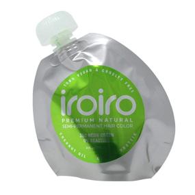 img 2 attached to IROIRO Premium Natural Semi-Permanent Hair Color 350 Neon Green: Vibrant Shade in 4oz Size