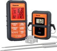 🌡️ thermopro tp08s: ultimate wireless digital meat thermometer for grilling, smoking, bbq, and oven - dual probe kitchen cooking food thermometer logo