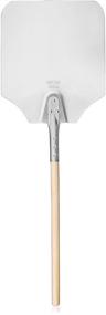 img 4 attached to New Star Foodservice 50165 Pizza Peel with Wooden Handle, 12 x 14 inch Aluminum Blade, 36 inch Overall Length