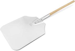 img 2 attached to New Star Foodservice 50165 Pizza Peel with Wooden Handle, 12 x 14 inch Aluminum Blade, 36 inch Overall Length