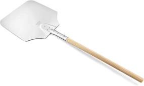 img 3 attached to New Star Foodservice 50165 Pizza Peel with Wooden Handle, 12 x 14 inch Aluminum Blade, 36 inch Overall Length