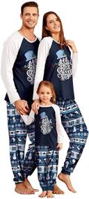 img 4 attached to 🎅 Christmas Sleepwear: Matching Pajamas for Men by IFFEI - Perfect for Sleep & Lounge