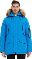 🧥 molemsx men's vegan down winter jacket – thicken lined fur hooded long anorak parka padded coat xs-3xl for optimal seo logo