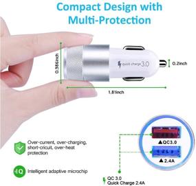 img 3 attached to Fast Charger with Quick Charge 3.0 for Google Pixel 4a/4/4XL, Samsung Galaxy S21 S20 Note 10, LG Stylo 6/5/4, Moto G7 G8 Plus/G7 G8 Play - Includes Car Adapter, Wall Charger, 2Pcs 6Ft USB C Cords