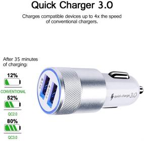 img 1 attached to Fast Charger with Quick Charge 3.0 for Google Pixel 4a/4/4XL, Samsung Galaxy S21 S20 Note 10, LG Stylo 6/5/4, Moto G7 G8 Plus/G7 G8 Play - Includes Car Adapter, Wall Charger, 2Pcs 6Ft USB C Cords