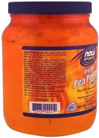 img 1 attached to NOW Foods Organic Pea Protein Powder - Natural Vanilla Flavor, 1.5 lb