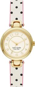 img 3 attached to ⌚ Женские часы Kate Spade New York Rainey Park с обратимым кварцевым механизмом, нержавеющей сталью и кожей.