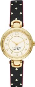 img 4 attached to ⌚ Женские часы Kate Spade New York Rainey Park с обратимым кварцевым механизмом, нержавеющей сталью и кожей.