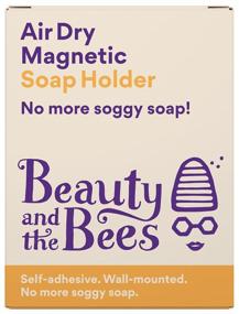 img 2 attached to 💧 Beauty and the Bees Shampoo Bar Container: Magnetic Soap Holder for Shower Storage and Drying - No More Soggy Soaps!