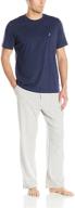 🛋️ nautica mens navy lounge x large: stylish comfort for men's loungewear logo