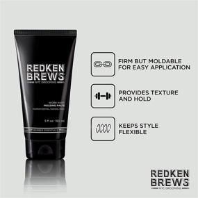 img 2 attached to Redken Brews Molding Paste For Men: High Hold and Natural Finish - Ideal for All Hair Types (5 Fl. Oz.)