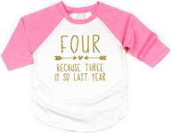 bump beyond designs fourth birthday girls' clothing and tops, tees & blouses logo